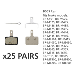 BR-M446 DISC BRAKE PADS B05S RESIN  **B03S REPLACEMENT**