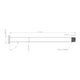 Burgtec Yeti 171mm Rear Axle