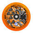 CHUBBY 110MM LAB WHEEL RADIOACTIVE ORANGE