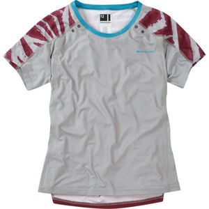 Flux SS Womens Jersey Grey / Burgundy - 14