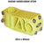 Pazzaz Alloy MTB Stem 26.0mm Yellow