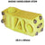 Pazzaz Alloy MTB Stem 26.0mm Yellow