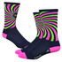 Air-e-ator That's 70's Sock 6" Navy/Hi Vis Pink Small
