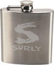 Surly Hip Flask 6oz. Stainless