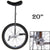 Unicycle 20" Black
