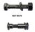 Oxford Hex Seat Bolt & Nut 20mm