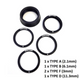 Rotor Spacer BB 3D+ 0.5mm washer Type E plastic x