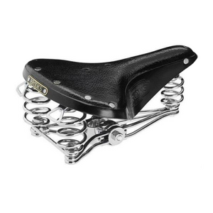 Brooks B73 Saddle Black & Grained Chrome