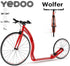 Yedoo Wolfer Alloy Scooter 28/20" Red