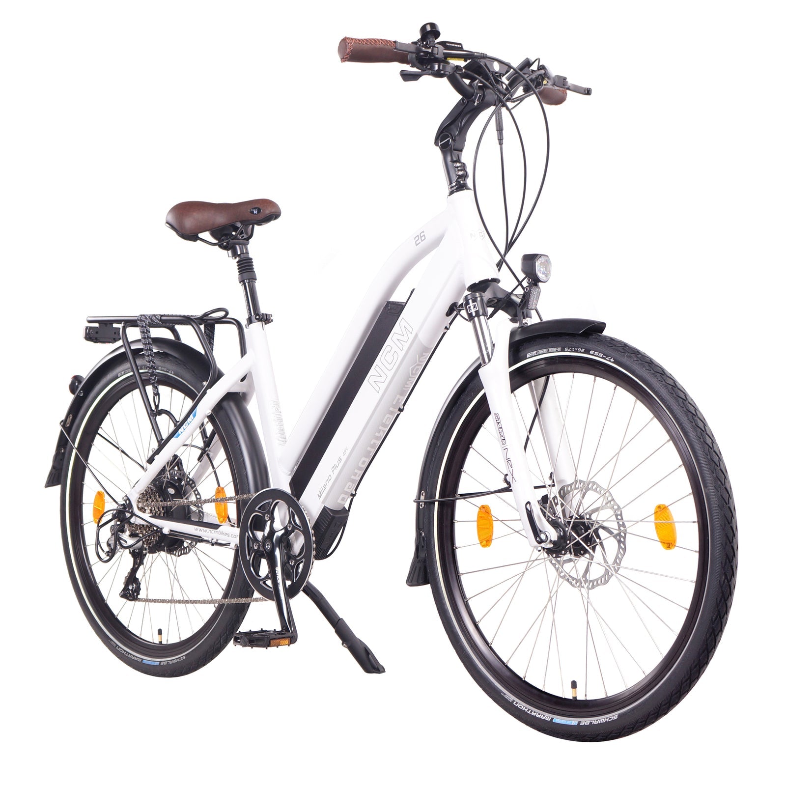 trekking e bike 48v NCM Milano Plus Trekking E-Bike, City-Bike, 48V 16Ah 768Wh Battery – Papanui Cycles