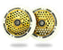 ROOT 110MM HONEYCORE WHEELS - WHITE / GOLD RUSH 2 PACK