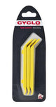 Yellow Nylon Tyre Levers (Card of 3)