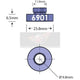 6901 Open bore Adapter