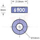 6900 Open Bore Adaptor