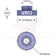 6902 Open Bore Adaptor
