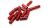 5mm Brake Housing - Open End Caps - Alloy (Red)